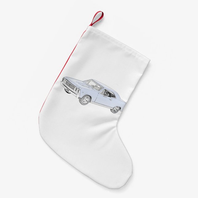 1967 Chevy Chevelle Small Christmas Stocking (Front (Hanging))