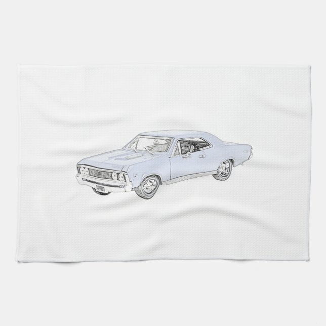 1967 Chevy Chevelle Tea Towel (Horizontal)