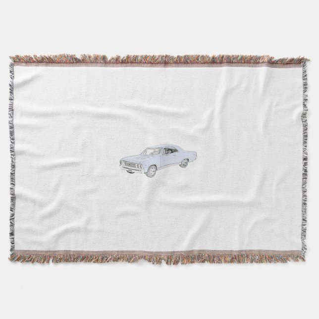 1967 Chevy Chevelle Throw Blanket (Front)