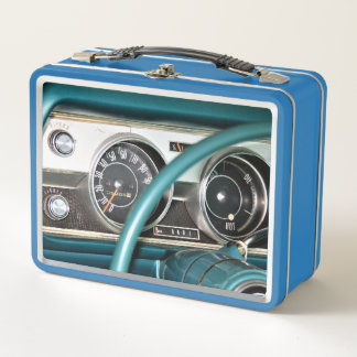 1967 Classic Car Dashboard Metal Lunch Box