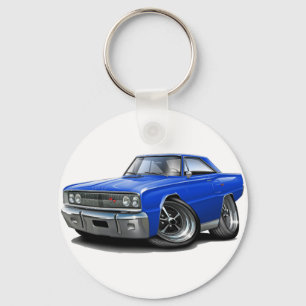 1967 Coronet RT Blue Car Key Ring