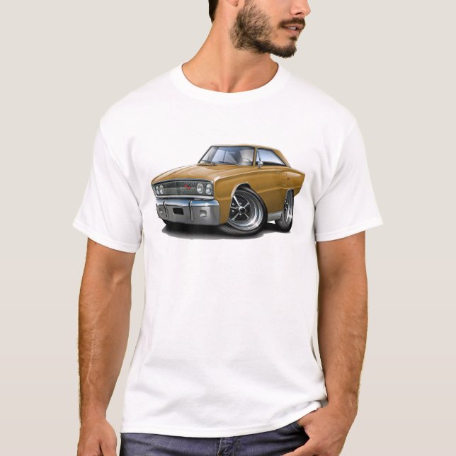 1967 Coronet RT Gold Car T-Shirt (Front)