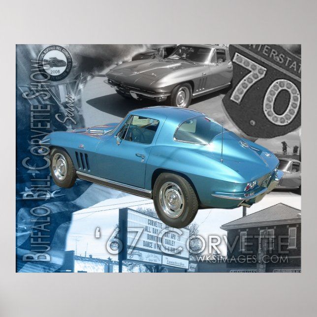 1967 Corvette-Buffalo Bill Corvette Show Poster (Front)