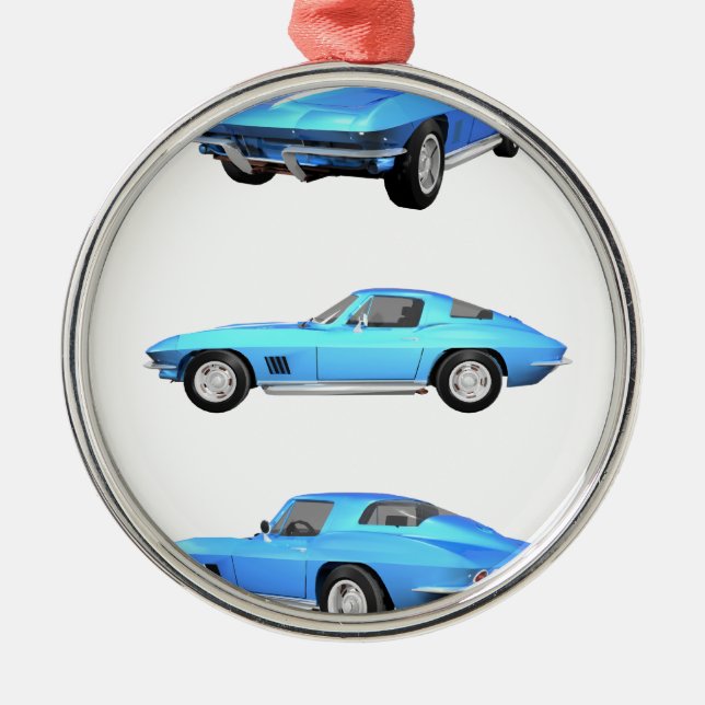 1967 Corvette C2: Metal Tree Decoration (Front)