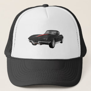 1967 Corvette Sports Car: Black Finish: Trucker Hat