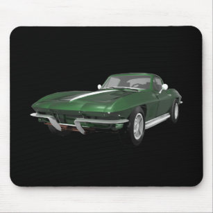 1967 Corvette Sports Car: Green Finish: Mouse Mat