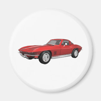 1967 Corvette: Sports Car: Red Finish: Magnet