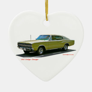 1967_Dodge_Charger Ceramic Tree Decoration