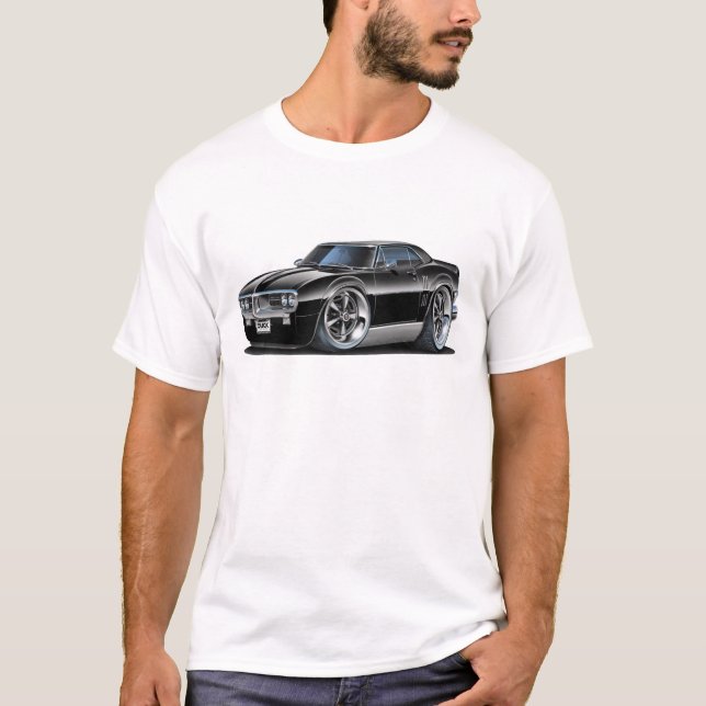 1967 Firebird Black Car T-Shirt (Front)