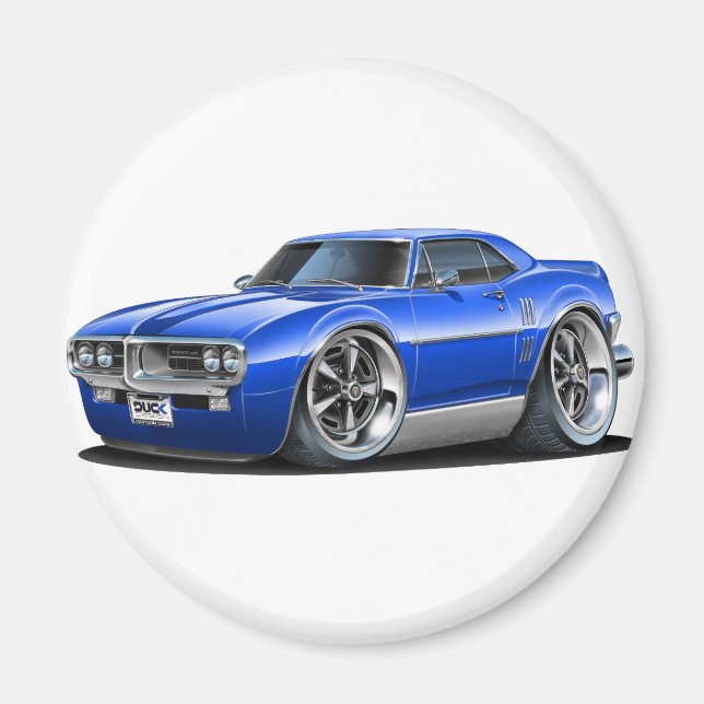 1967 Firebird Blue Car Magnet (Front)