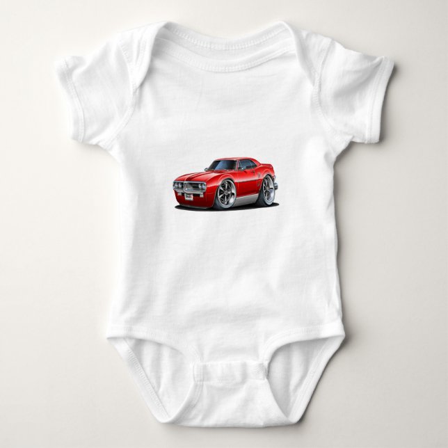 1967 Firebird Red Car Baby Bodysuit (Front)