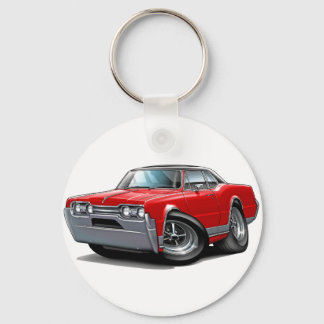 1967 Olds Cutlass Red-Black Car Key Ring