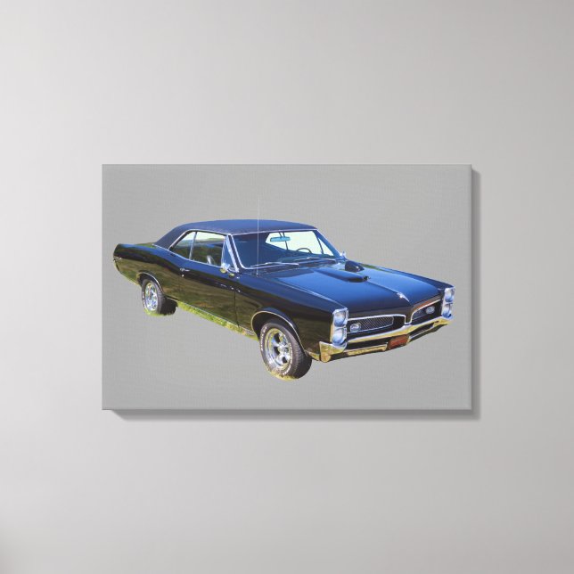 1967 Pontiac GTO Muscle Car Canvas Print (Front)