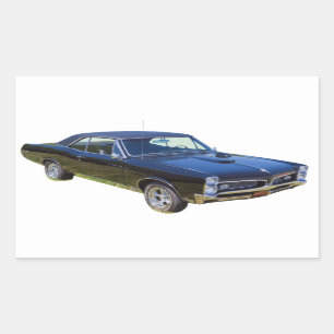 1967 Pontiac GTO Muscle Car Rectangular Sticker