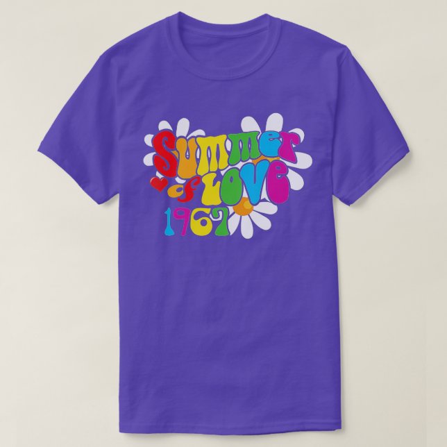 1967 Summer of Love  Hippie 50th Anniversary Tee H (Design Front)