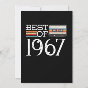1967 Vintage 53 rd Birthday Anniversary Gift Invitation