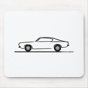 1968 1969 Plymouth Barracuda Mouse Mat