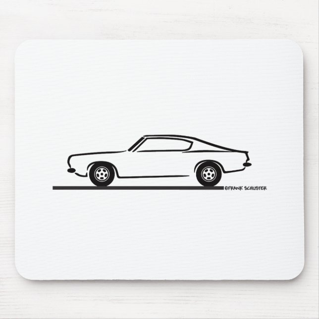 1968 1969 Plymouth Barracuda Mouse Mat (Front)