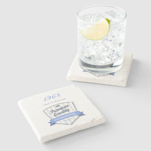 1968 50th Year Born Award Gift Him or Her Custom Stone Coaster