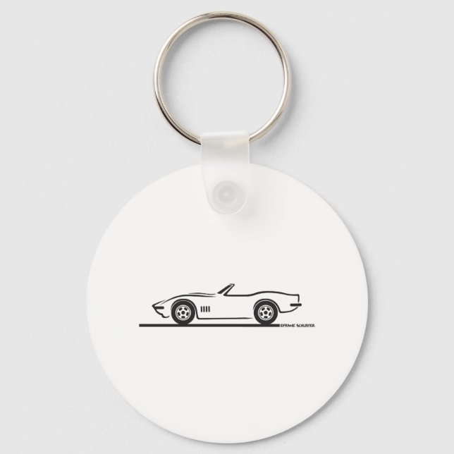 1968-69 Corvette Convertible Key Ring (Front)