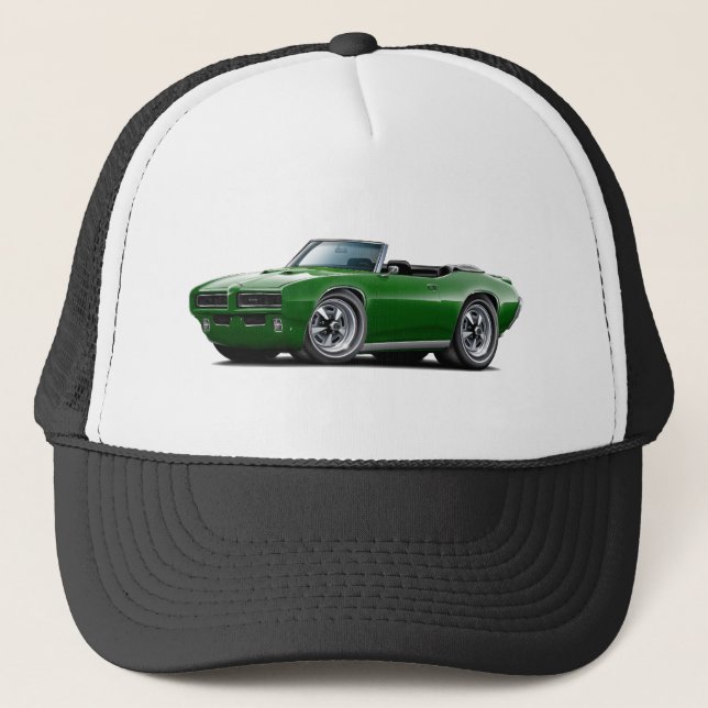 1968-69 GTO Dk Green Convertible Trucker Hat (Front)