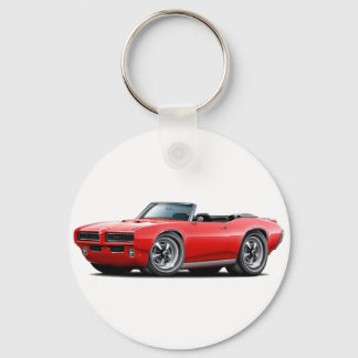 1968-69 GTO Red Convertible Key Ring