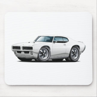 1968-69 GTO White Car Mouse Mat
