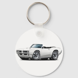 1968-69 GTO White Convertible Key Ring