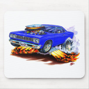 1968-69 Roadrunner Blue Car Mouse Mat