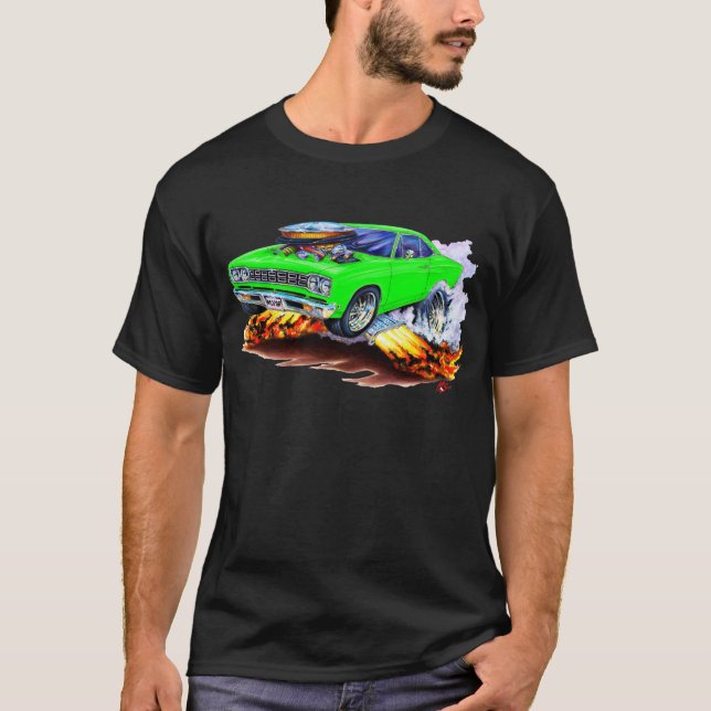 1968-69 Roadrunner Lime Car T-Shirt (Front)