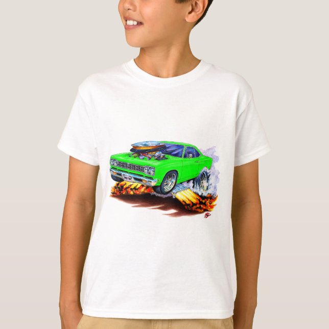 1968-69 Roadrunner Lime Car T-Shirt (Front)