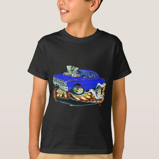 1968-71 Dodge Dart Blue Car T-Shirt (Front)