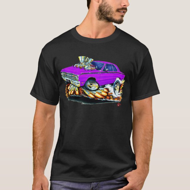 1968-71 Dodge Dart Purple Car T-Shirt (Front)