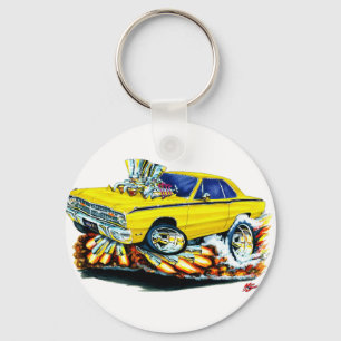 1968-71 Dodge Dart Yellow Car Key Ring