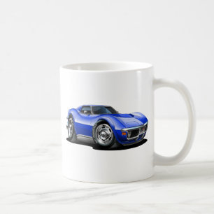 1968-72 Corvette Blue Car Coffee Mug