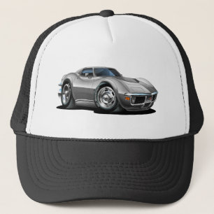 1968-72 Corvette Silver Car Trucker Hat