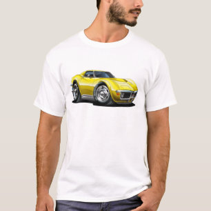 1968-72 Corvette Yellow Car T-Shirt