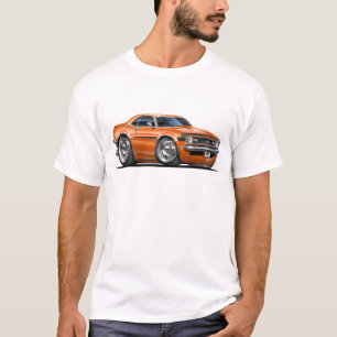 1968 Camaro Orange-Black Car T-Shirt