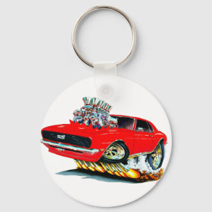 1968 Camaro Red Car Key Ring