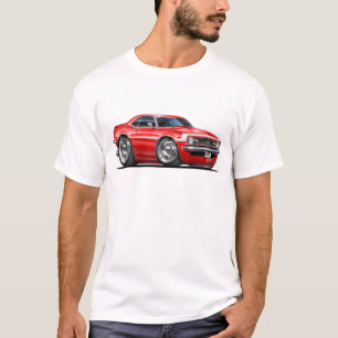 1968 Camaro Red-White Car T-Shirt