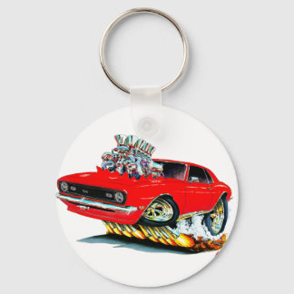 1968 Camaro SS Red Car Key Ring