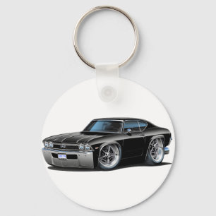 1968 Chevelle Black Car Key Ring
