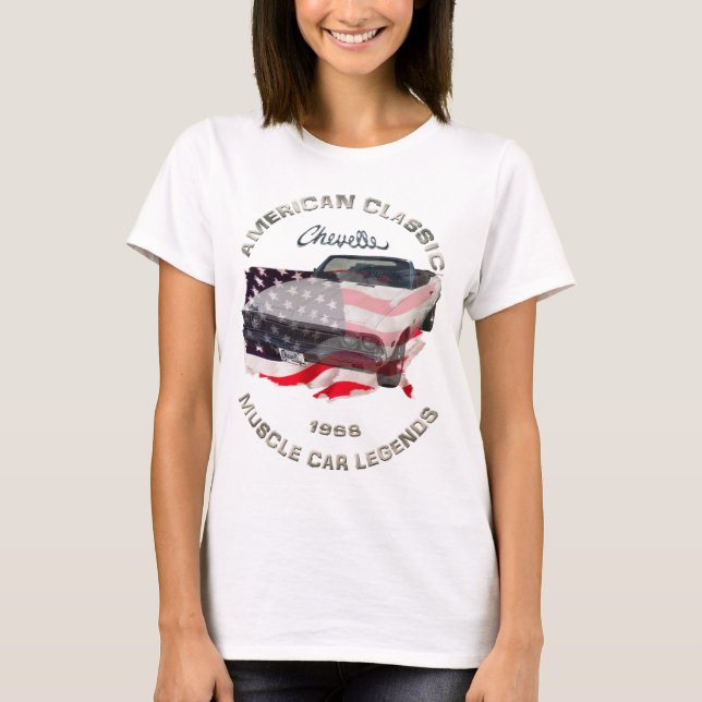1968 Chevelle Chevy USA muscle car girl tank (Front)