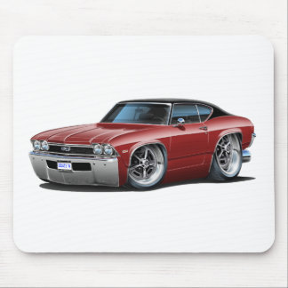 1968 Chevelle Maroon-Black Top Mouse Mat