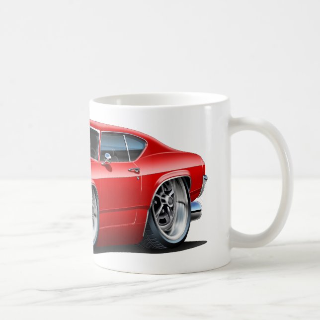 1968 Chevelle Red White Car Coffee Mug (Right)