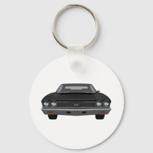 1968 Chevelle SS: Black Finish Key Ring