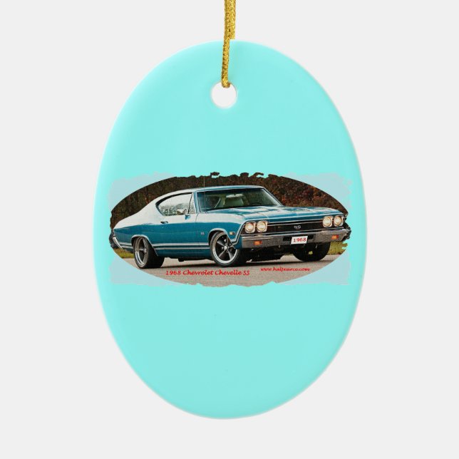 1968_Chevrolet_Chevelle_SS Ceramic Tree Decoration (Front)
