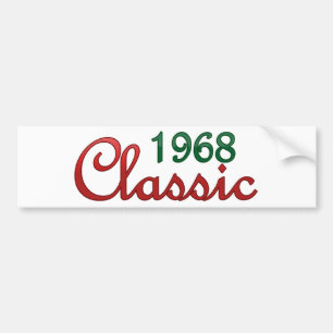 1968 Classic Bumper Sticker
