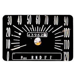 1968 Classic Car Speedometer Magnet