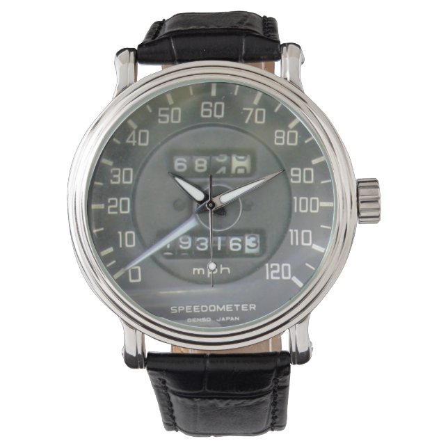 1968 Classic Japanese Sports Car Speedometer Watch (Front)